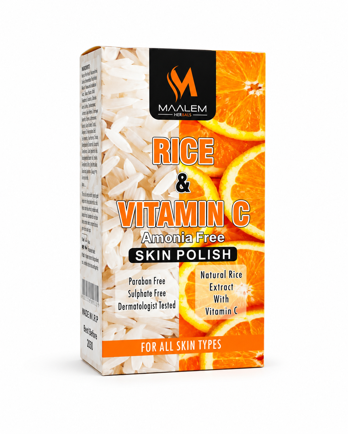 Rice & Vitamin C Skin Polish - Amonia Free Instant Brightening